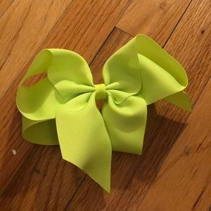 Preppy Ribon Bow Neon Green